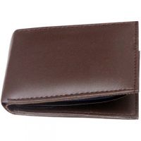                     Stylish Brown Genuine Leather Wallet (BW-05)                                            