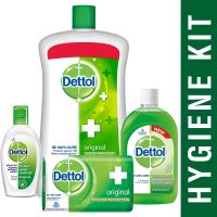 [Subscribe] Dettol Sanitizer Original - 50 ml with Handwash Original - 900 ml, Dettol Original Soap - 125g and Multi Hygiene - 200 ml