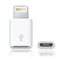 Shopway Micro-USB with 8-pin Lightning adapter for charging and syncing to your Apple device(White)