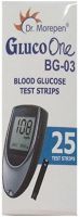 DR. MOREPEN GLUCO-ONE BG-03 BLOOD GLUCOSE 25 TEST STRIPS ONLY 