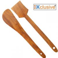 Xclusive Plus Pack of 2 Wooden Ladles 