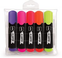 Cello Highlighter - Pack of 5 (Multicolor)