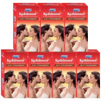 Durex Kohinoor Condoms - 10 Count (Pack of 7, Juicy Strawberry)