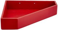 Home Sparkle Sh813 Wall Shelf, Set of 2 (Lacquer Finish, Red)