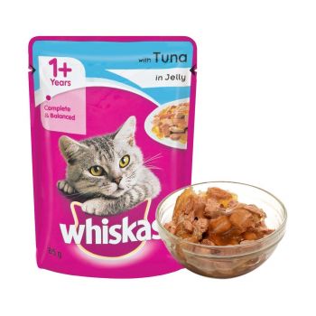 [Amazon Pantry] Whiskas Wet Meal (Adult - Cat Food) Tuna in Jelly, 85gm