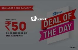Rs.50 Cashback on Adding Rs.10 on Mobikwik Wallet For New Users 