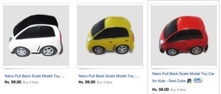 Nano Pull Back Scale Model Toy Car