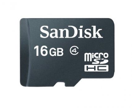 SanDisk 16GB Class 4 microSDHC Memory Card (SDSDQM-016G-B35)
